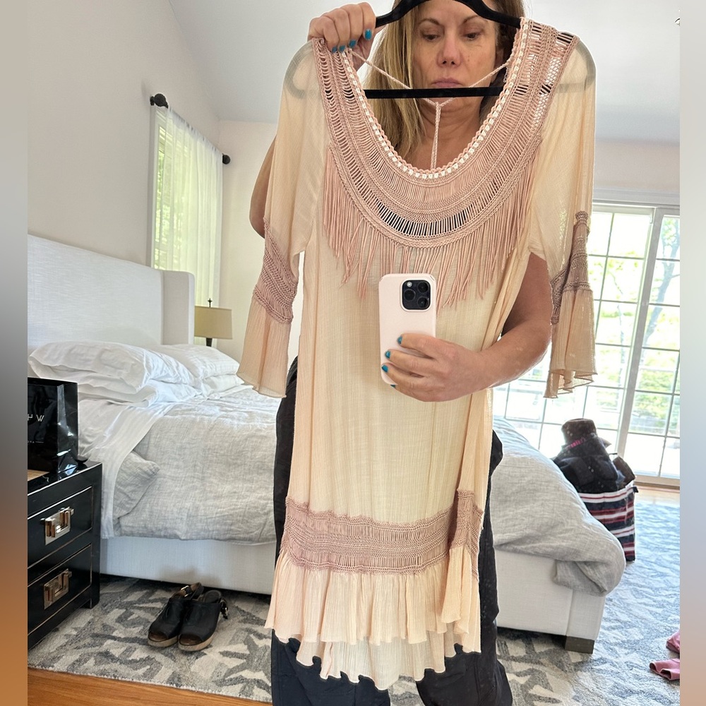 Love Sam crochet/ fringe dress.